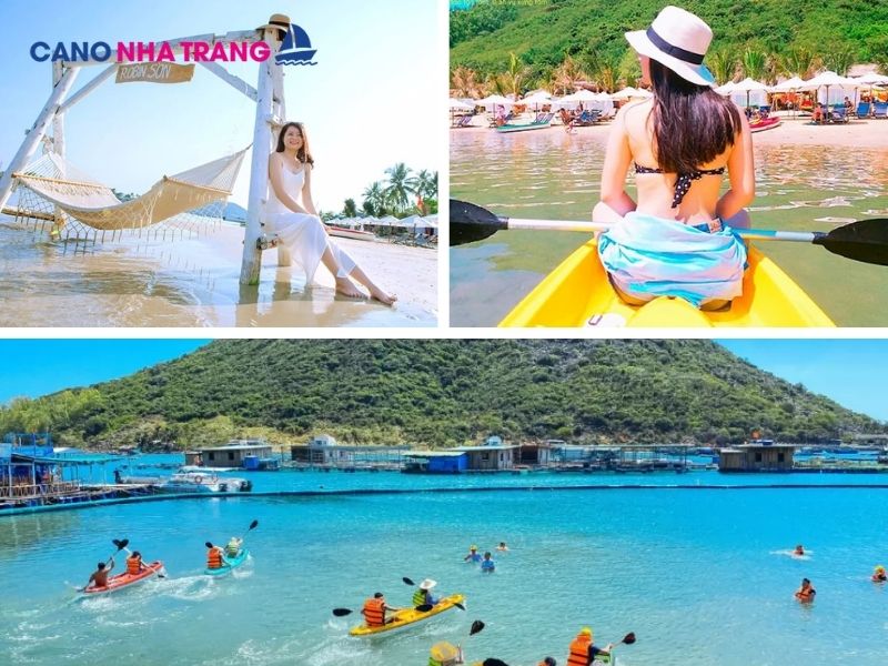 Tour 3 Đảo Ốc đảo Robinson nổi tiếng với phong cảnh hữu tình với nước biển trong xanh và bãi cát vàng mịn.